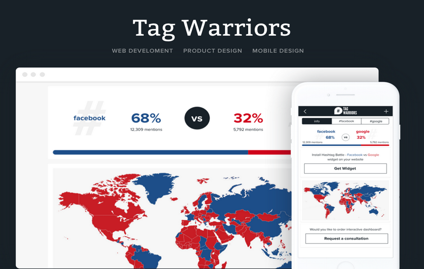 'TagWarriors' Web Development and Product Design screenshot 1